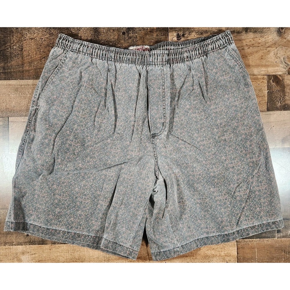 Vintage 90s Ocean Pacific First Wave Shorts Mens XL Brown Floral Board Trunks